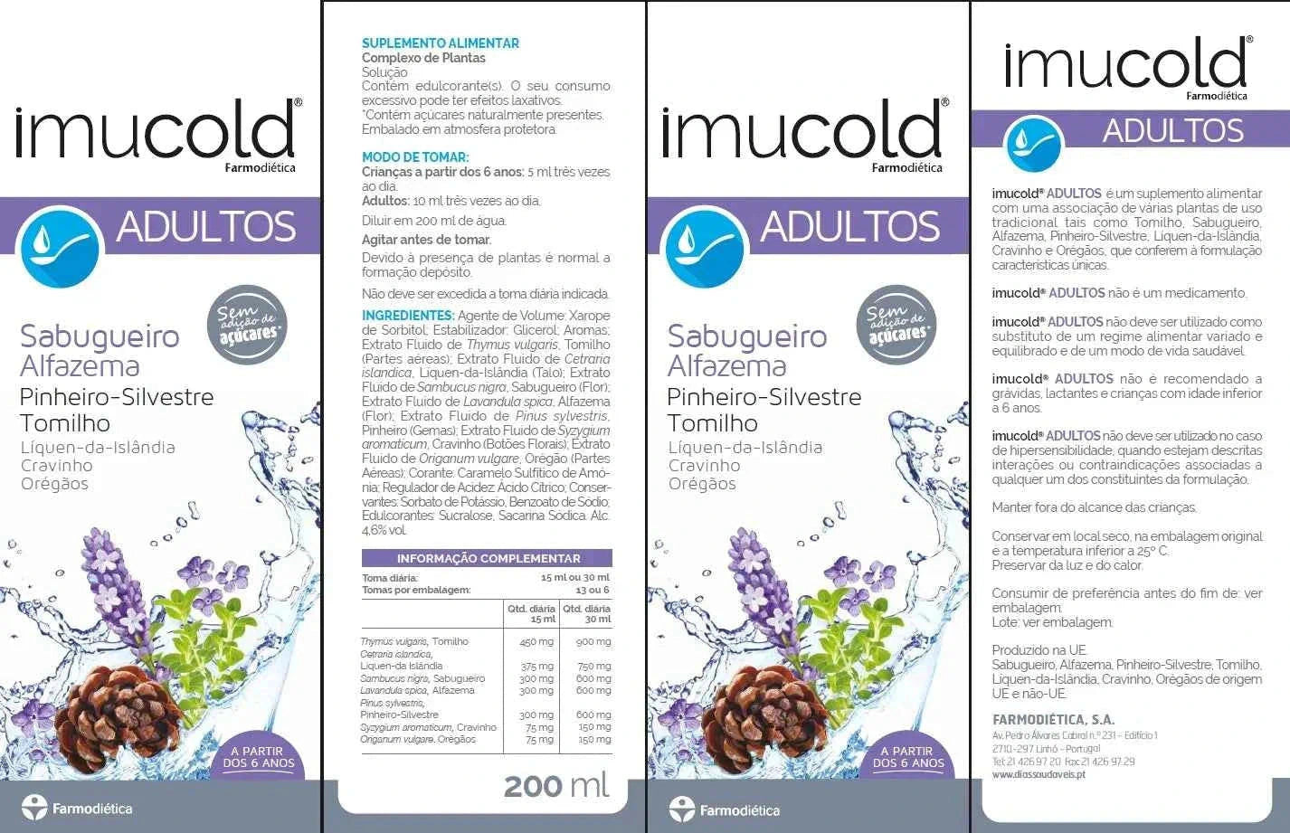 3x Imucold Xarope Adulto 200 ml