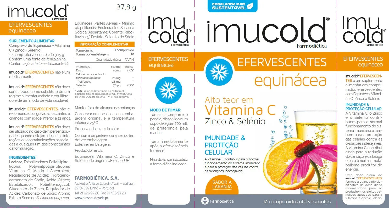 composição de Imucold Efervescente - Farmodiética