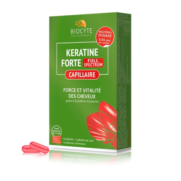 Biocyte Keratine Forte Full Spectrum 40 Cápsulas - Halosensation