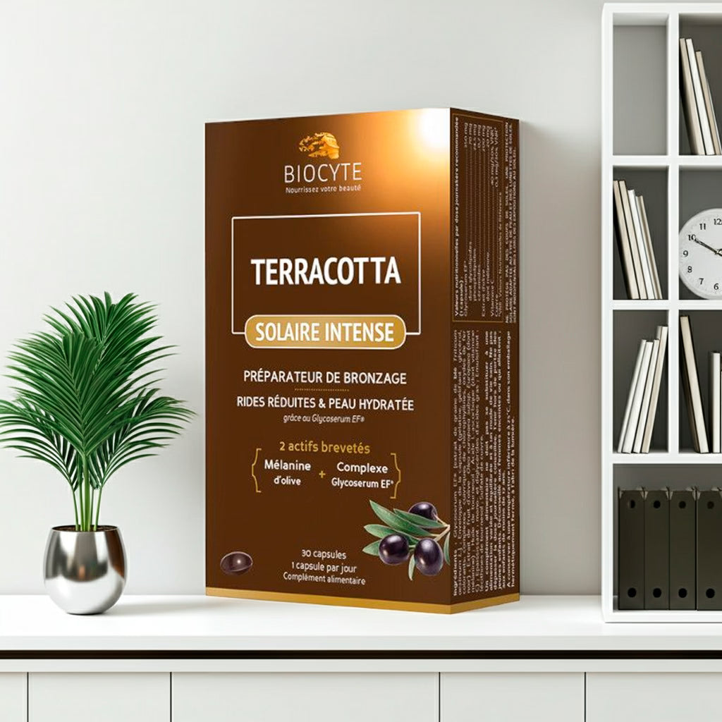 Biocyte Terracotta Solaire Intense Preparador de Bronzeamento 30 Cápsulas - Halosensation