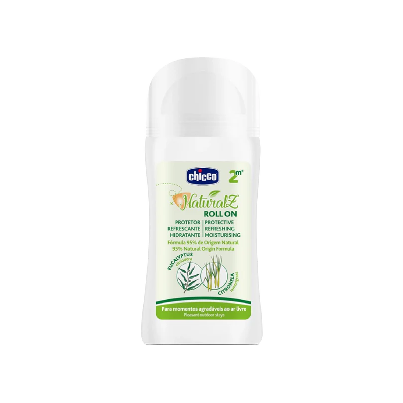 Chicco NaturalZ Roll-On Anti-Mosquitos Refrescante e Protector 2m+ 60ml