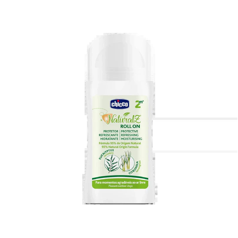 Chicco NaturalZ Roll-On Anti-Mosquitos Refrescante e Protector 2m+ 60ml