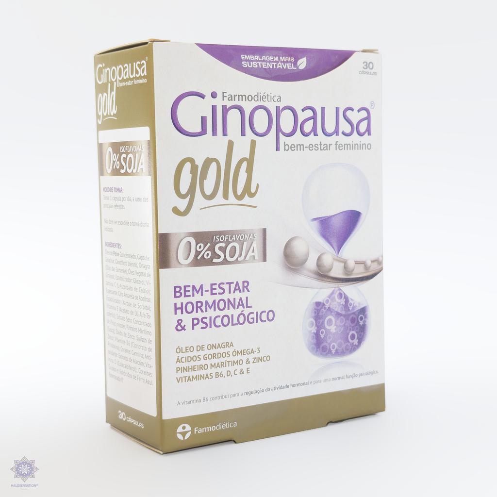 Ginopausa Gold 30 Cápsulas - Halosensation - Farmodiética