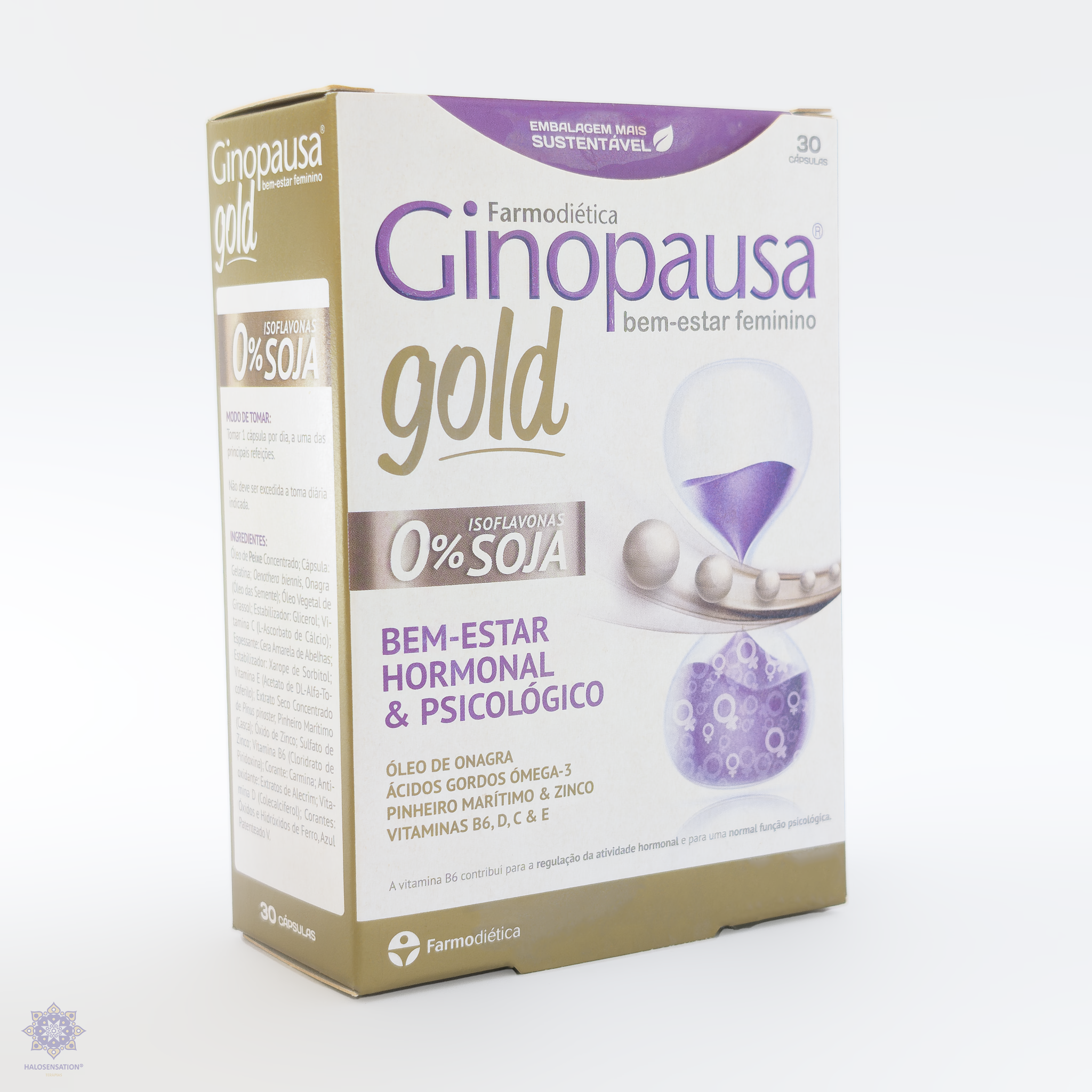 Ginopausa Gold 30 Cápsulas - Halosensation - Farmodiética