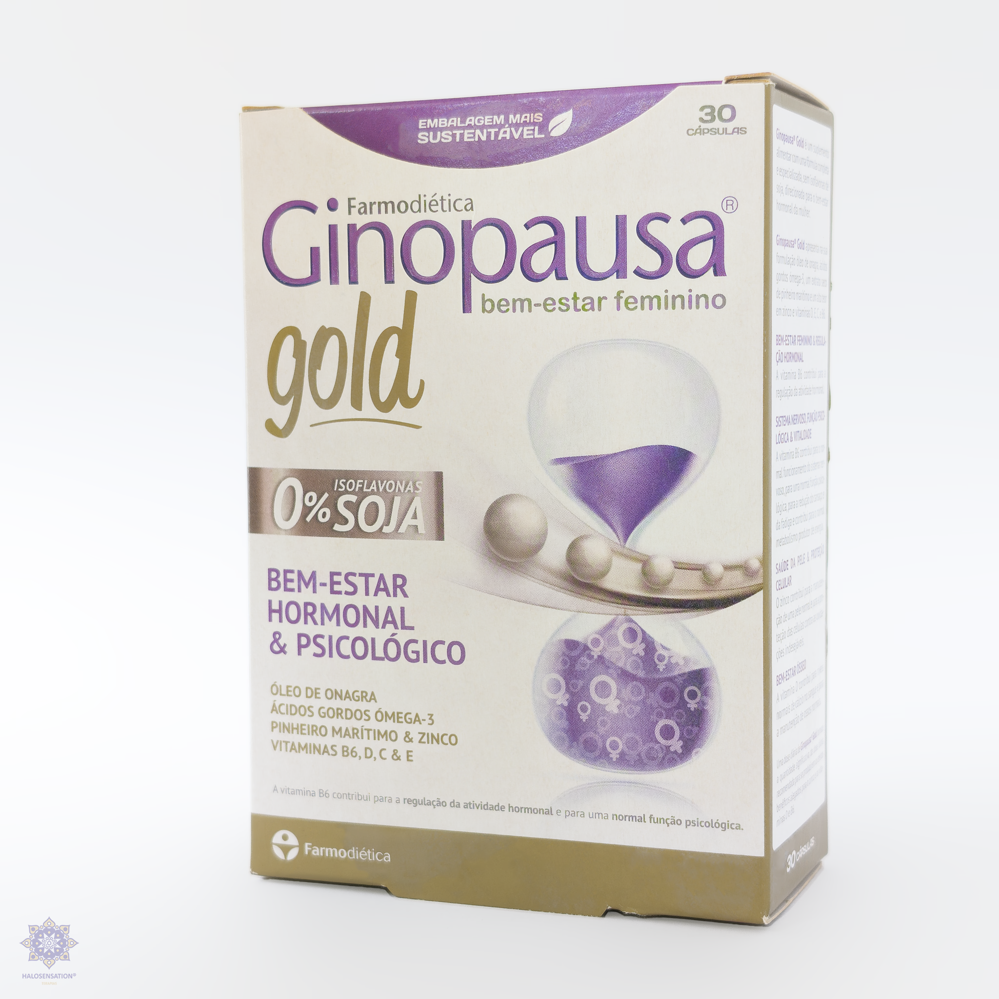 Ginopausa Gold 30 Cápsulas - Halosensation - Farmodiética