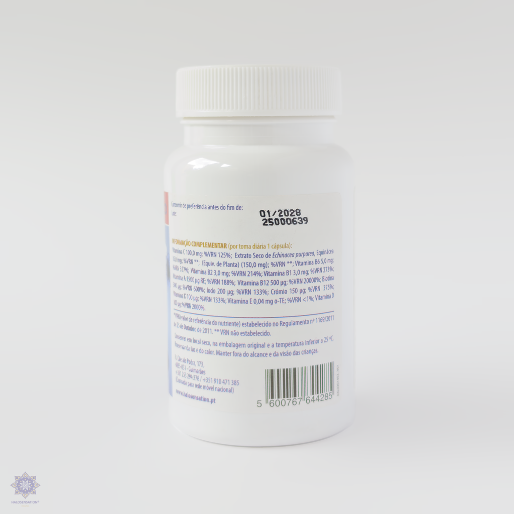 composição de Multivitamínico - suporte diário - halosensation