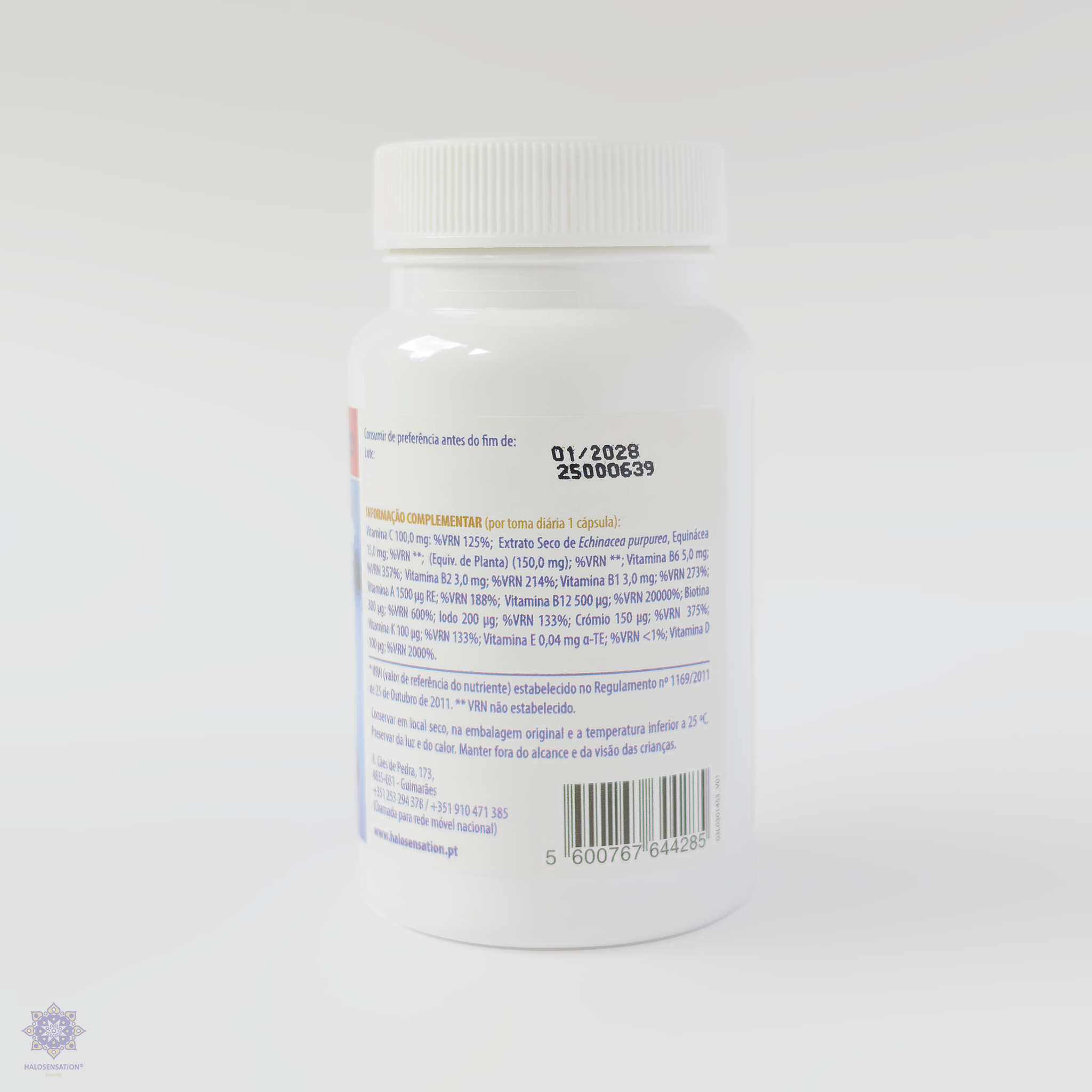 composição de Multivitamínico - suporte diário - halosensation