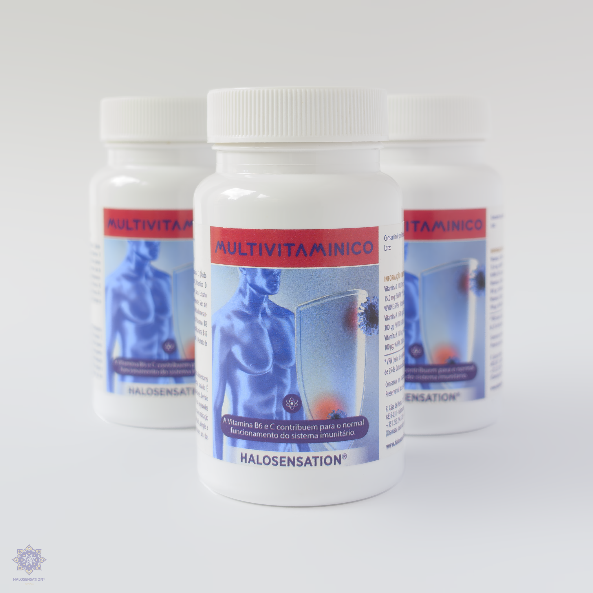 Multivitamínico triplo - suporte diário - halosensation