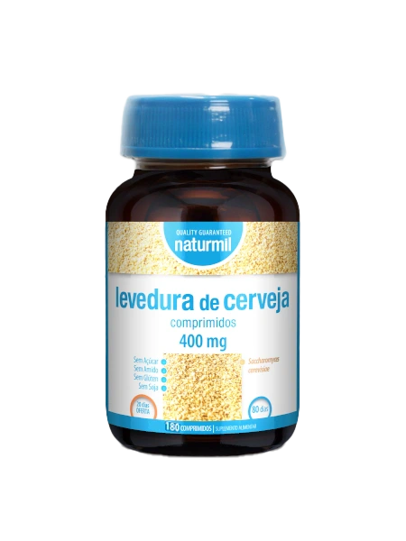 Naturmil Levedura de Cerveja 400mg 180 comprimidos