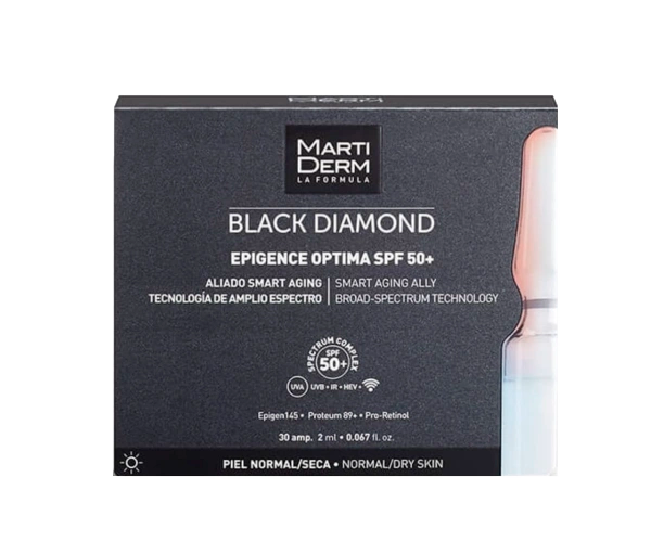 Martiderm Black Diamond Epigence Optima SPF50+ Ampolas Anti-Idade