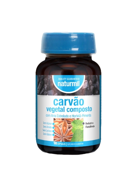 Naturmil Carvão Vegetal Composto 90 cápsulas