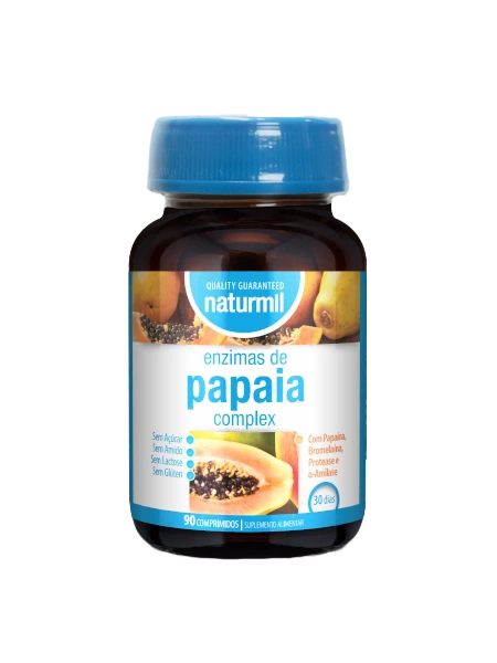 Naturmil Enzimas de Papaia Complex 90 comprimidos
