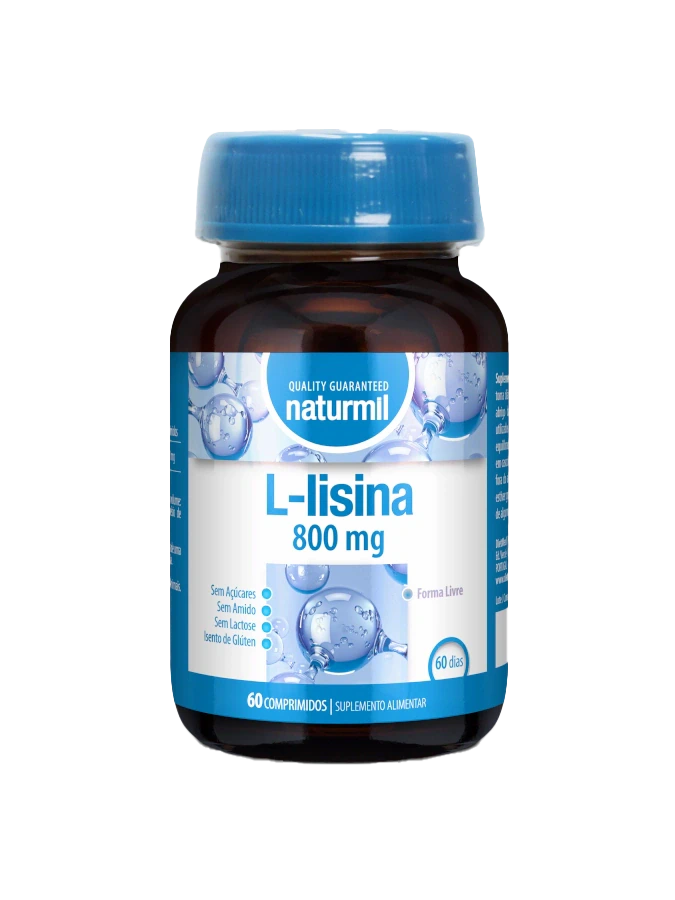 Naturmil L-Lisina 800mg 60 Comprimidos