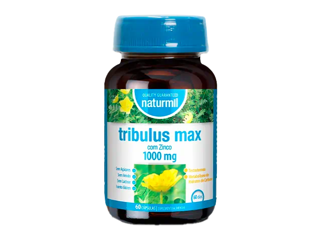 Naturmil Tribulus Max com Zinco 1000mg 60 cápsulas