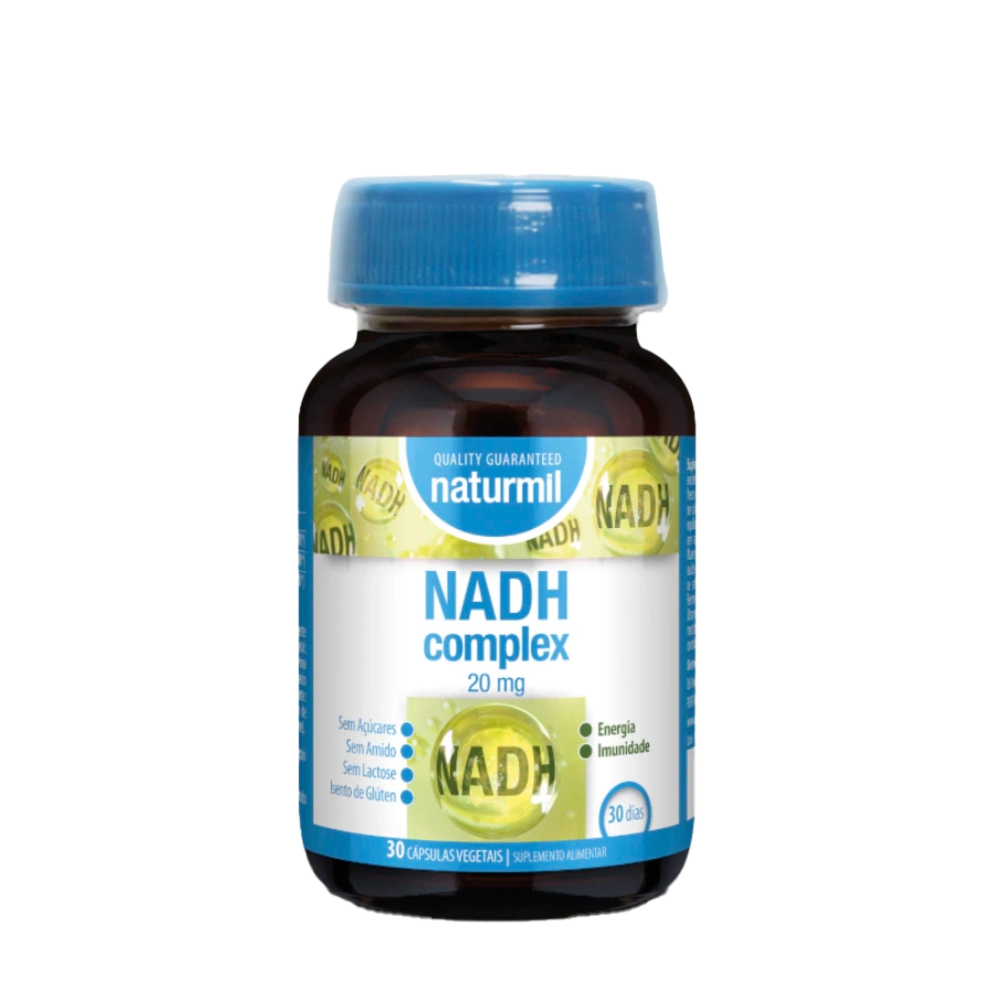 Naturmil NADH Complex 20 mg 30 Cápsulas Vegetais