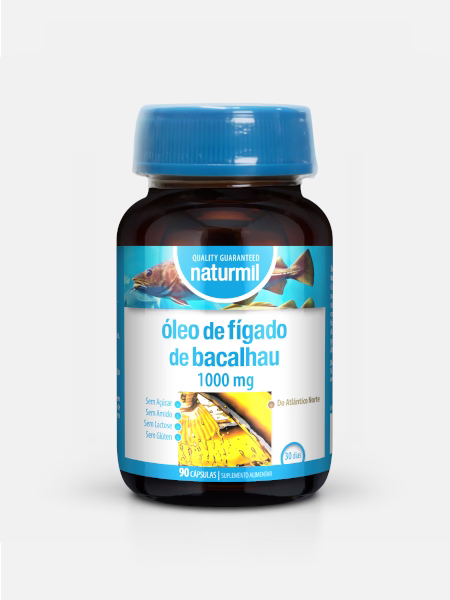 Naturmil Óleo de Fígado de Bacalhau 1000mg 90 Cápsulas - Halosensation