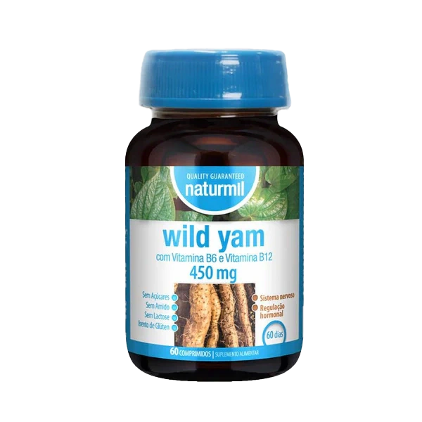 Naturmil Wild Yam 450mg 60 Cápsulas
