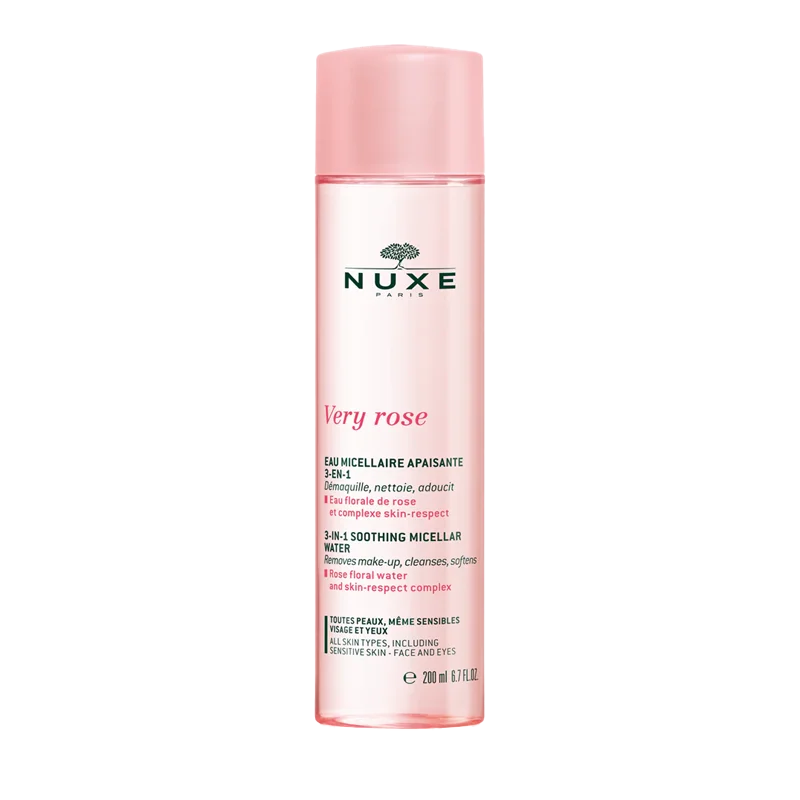 Nuxe Very Rose Água Micelar Desmaquilhante Calmante 3 em 1 200ml