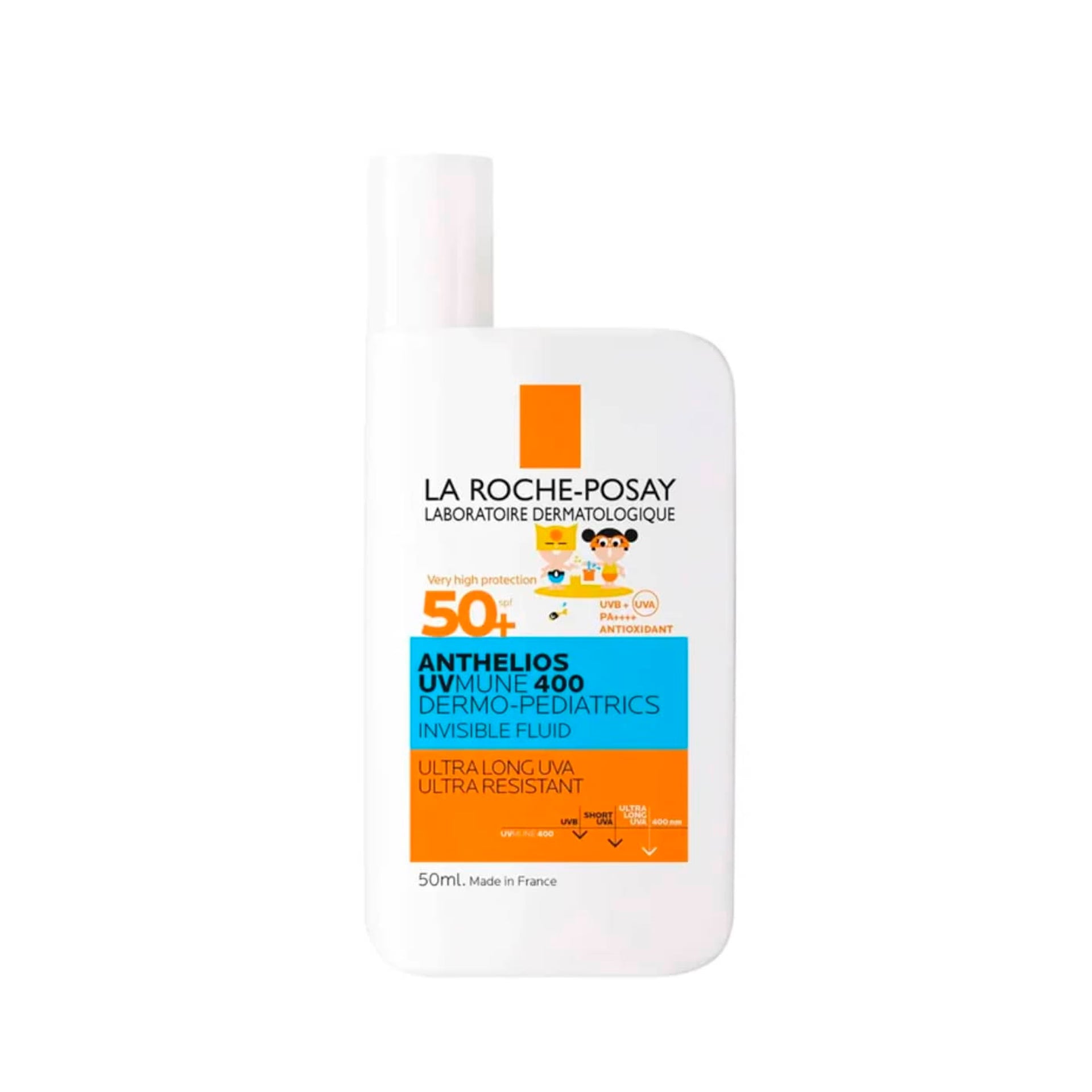 Protetor Solar La Roche Posay Anthelios Dermo-Pediatrics UVMune 400 SPF50+ Fluido 50ml - Halosensation