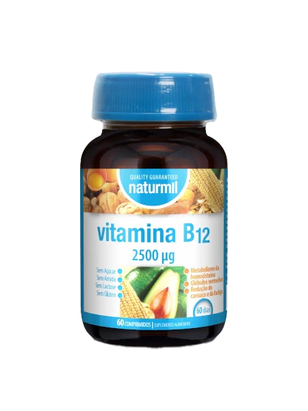 Naturmil Vitamina B12 2500ug 60 Comprimidos