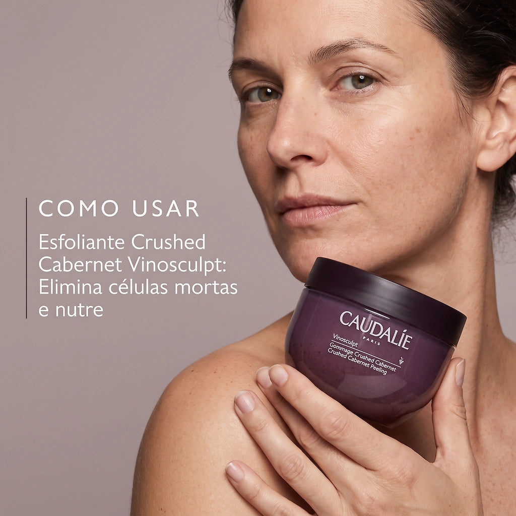 Caudalie Vinosculpt Esfoliante Corporal Crushed Cabernet 250ml - Esfoliante com Óleo de Uva e Mel