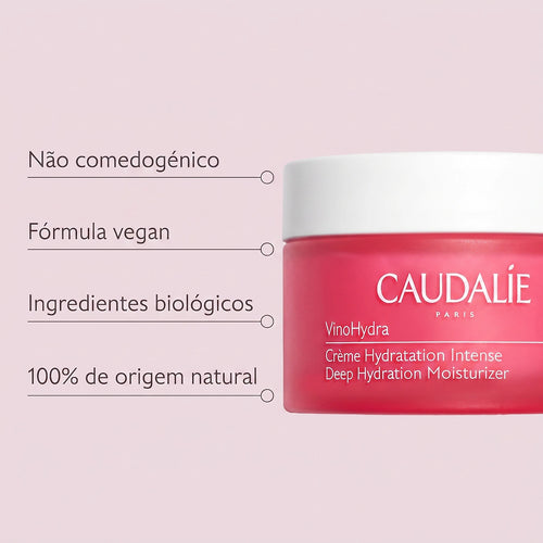 Caudalie VinoHydra Crema Hidratación Intensa 50ml - Crema para Piel Seca y Sensible con Karité