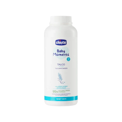 Chicco Baby Moments Pó de talco para a pele delicada do bebé, 150g 0M+