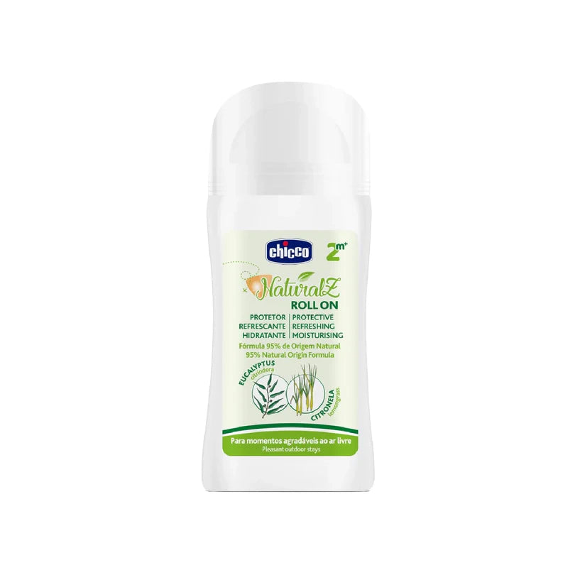 Chicco NaturalZ Roll-On Anti-Mosquitos Refrescante e Protector 2m+ 60ml