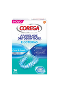 Corega Aparelhos Ortodônticos e Goteiras 36 pastilhas