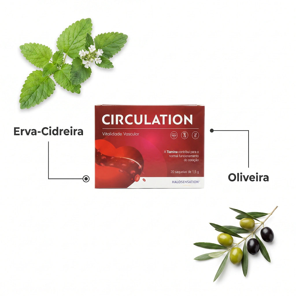 Halosensation Infusão Circulation - Chá para Circulação com Espinheiro-Alvar e Folhas de Oliveira