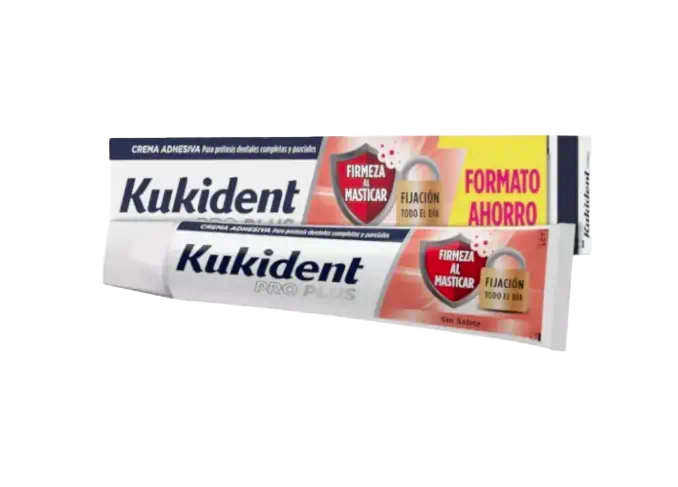 Kukident Pro Plus Firmeza ao Mastigar sem Sabor 60g