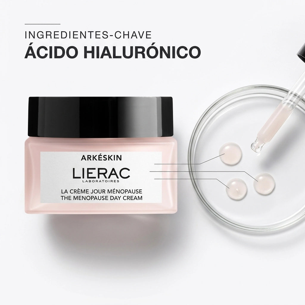 Lierac Arkéskin Menopause Creme de Dia 50ml - Firmeza para Pele na Menopausa