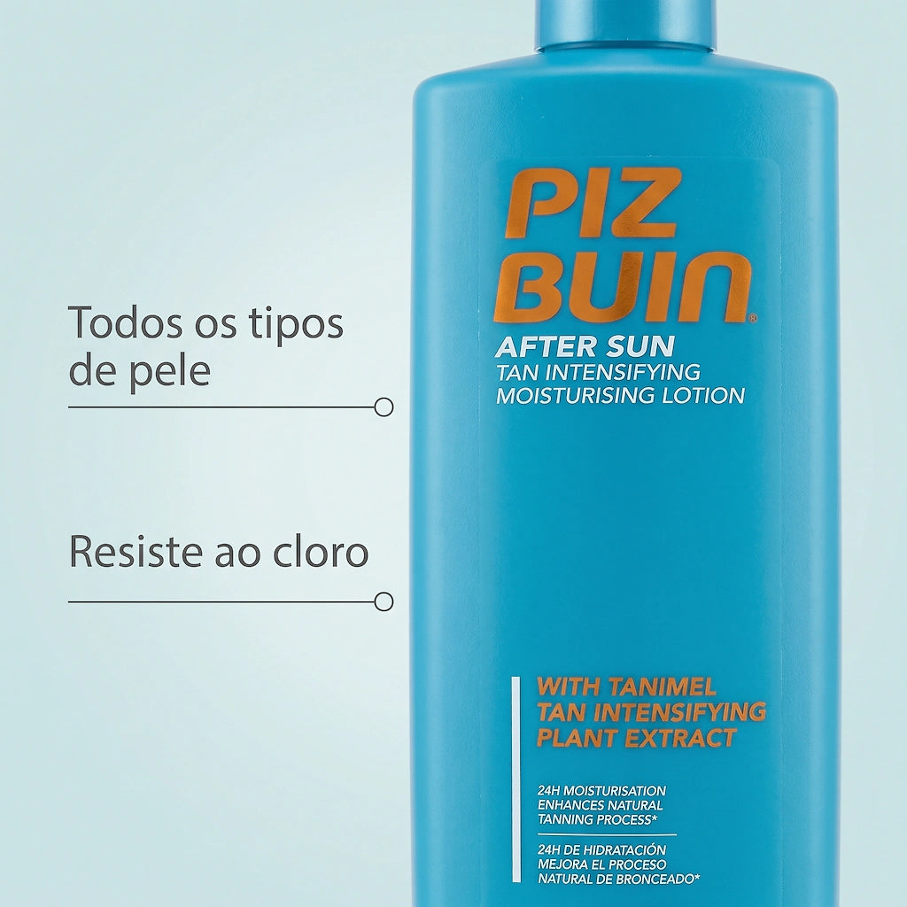 Piz Buin After Sun Loção Suavizante e Refrescante 200ml - Com Menta e Aloé Vera