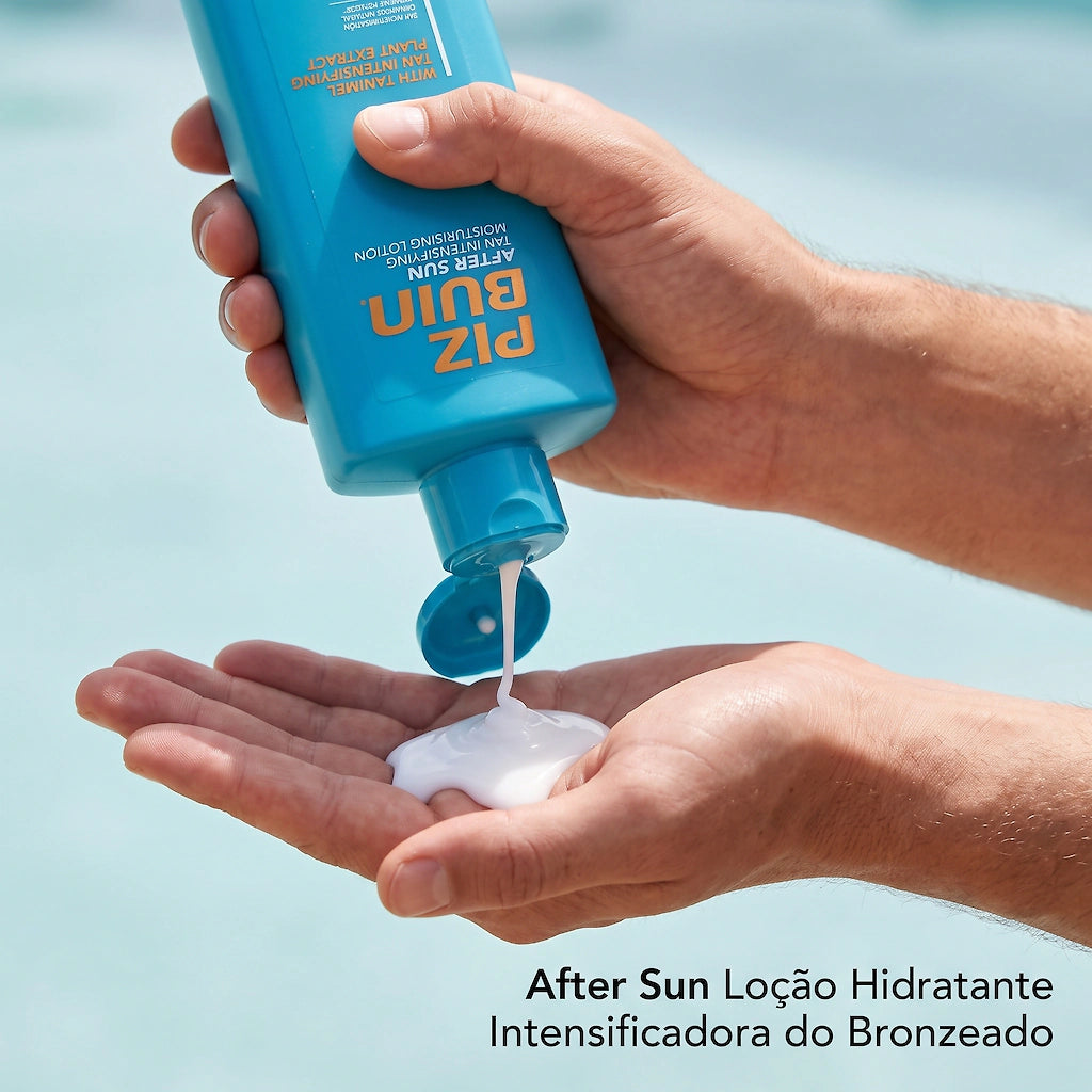 Piz Buin After Sun Loção Suavizante e Refrescante 200ml - Com Menta e Aloé Vera