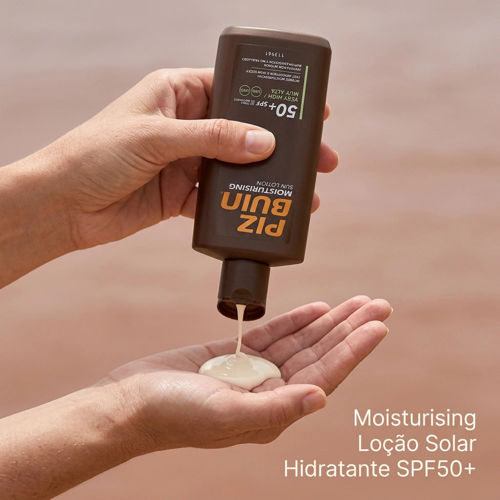 Piz Buin Moisturising Loção Solar SPF50+ 200ml - Hidratante com Feverfew PFE