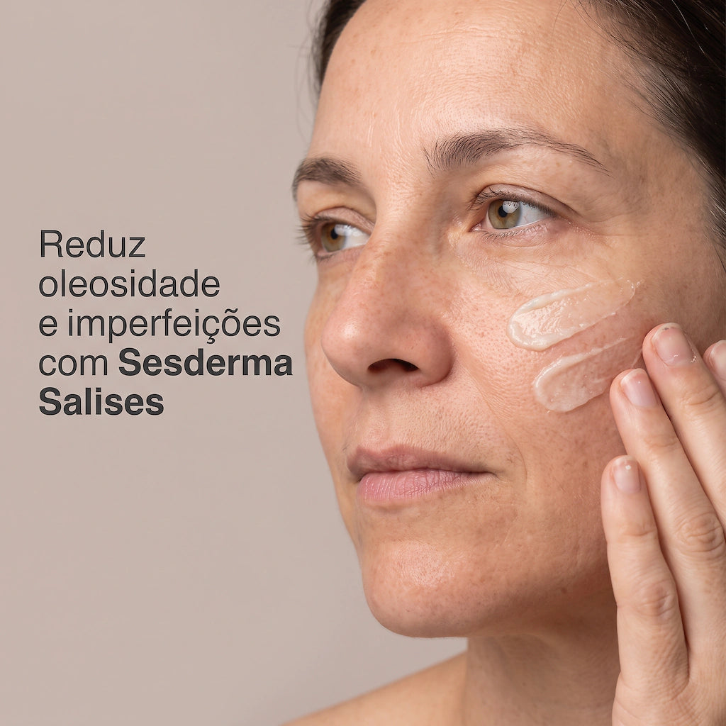 Sesderma Salises Gel Hidratante 50ml - Gel Facial com Ácido Salicílico e Niacinamida para Pele Oleosa