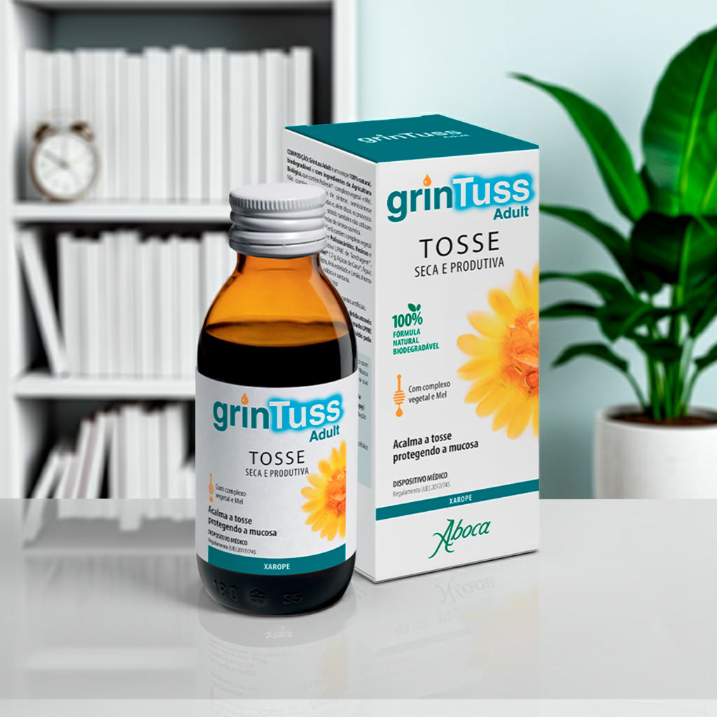 GrinTuss Adulto - Tosse seca e produtiva - 132ml - Halosensation