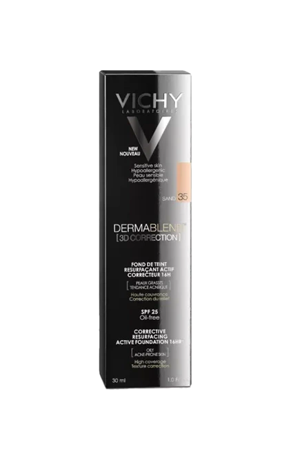 Vichy Dermablend Base 3D Correction Base Nº35 Sand 30ml